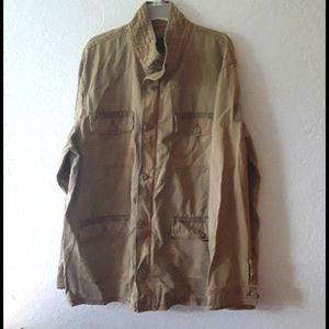 Converse mens jacket olive green sz XL
